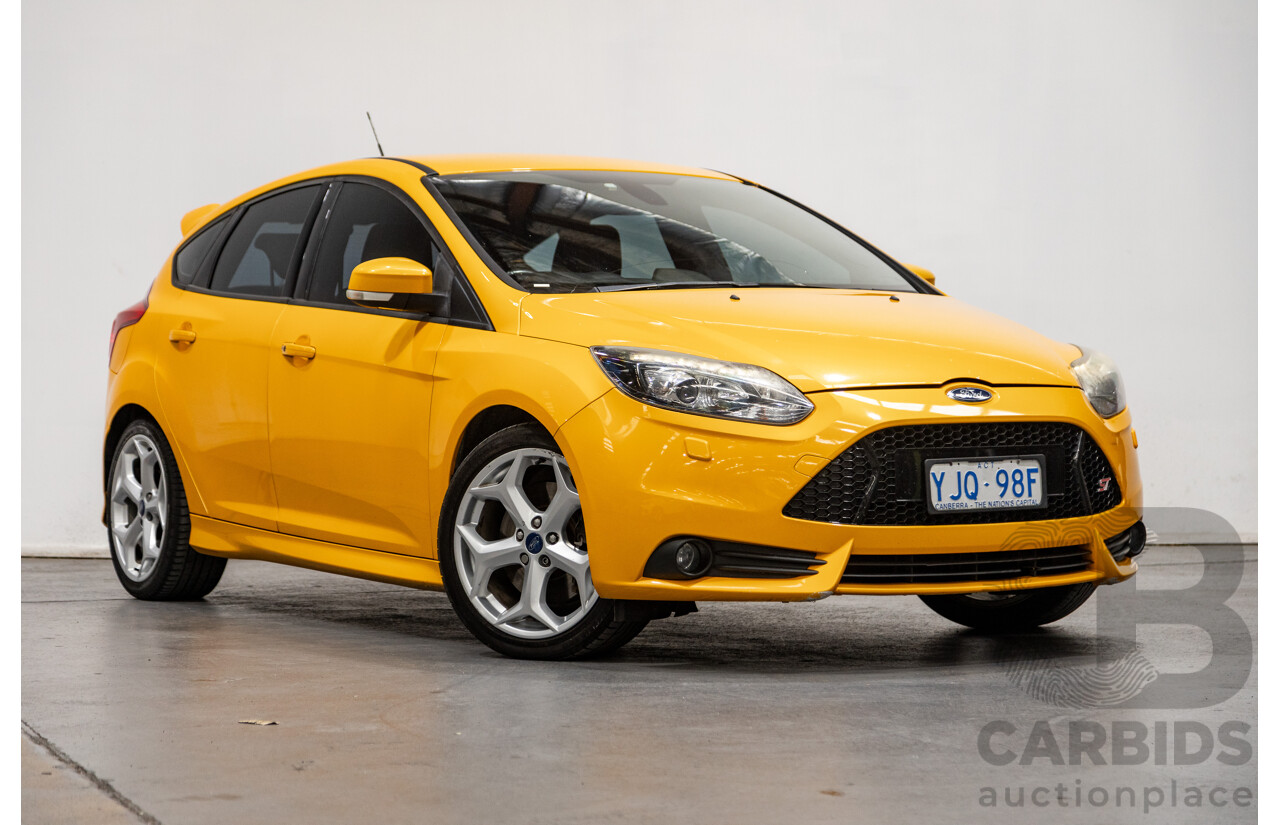 7/2013 Ford Focus ST LW MK2 5d Hatchback Tangerine Scream Metallic Turbo 2.0L