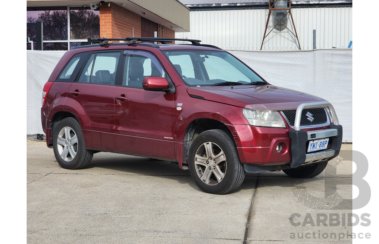 06/2008 Suzuki Grand Vitara PRESTIGE (4x4) 4x4 JB MY09 4D Wagon Red 3.2L