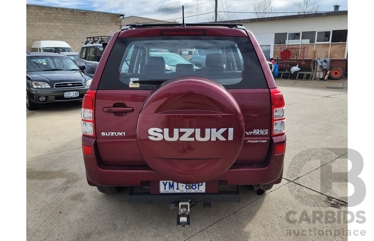 06/2008 Suzuki Grand Vitara PRESTIGE (4x4) 4x4 JB MY09 4D Wagon Red 3.2L