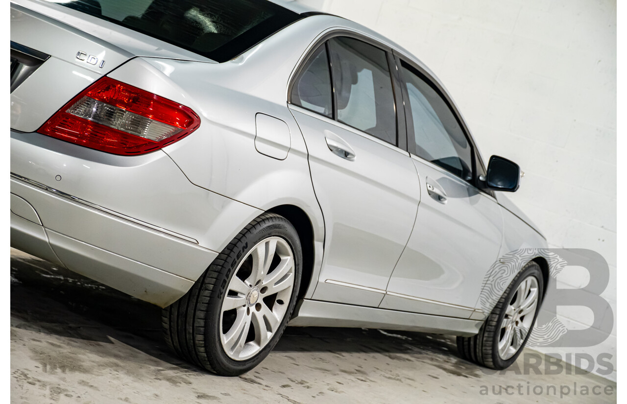 3/2008 Mercedes Benz C220 CDI Classic W204 4d Sedan Iridium Silver Metallic Turbo Diesel 2.1L