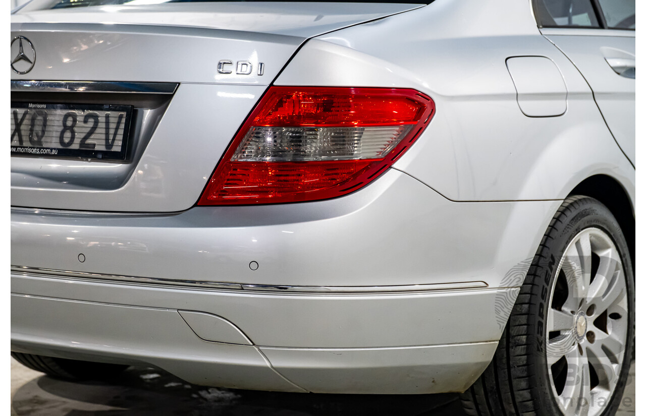 3/2008 Mercedes Benz C220 CDI Classic W204 4d Sedan Iridium Silver Metallic Turbo Diesel 2.1L