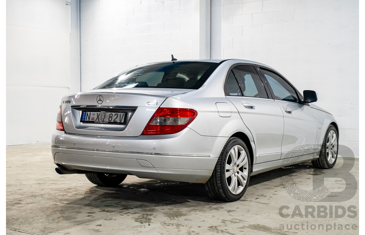 3/2008 Mercedes Benz C220 CDI Classic W204 4d Sedan Iridium Silver Metallic Turbo Diesel 2.1L