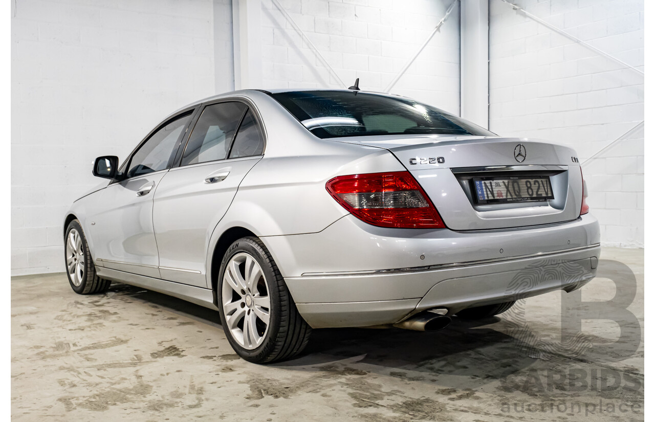 3/2008 Mercedes Benz C220 CDI Classic W204 4d Sedan Iridium Silver Metallic Turbo Diesel 2.1L