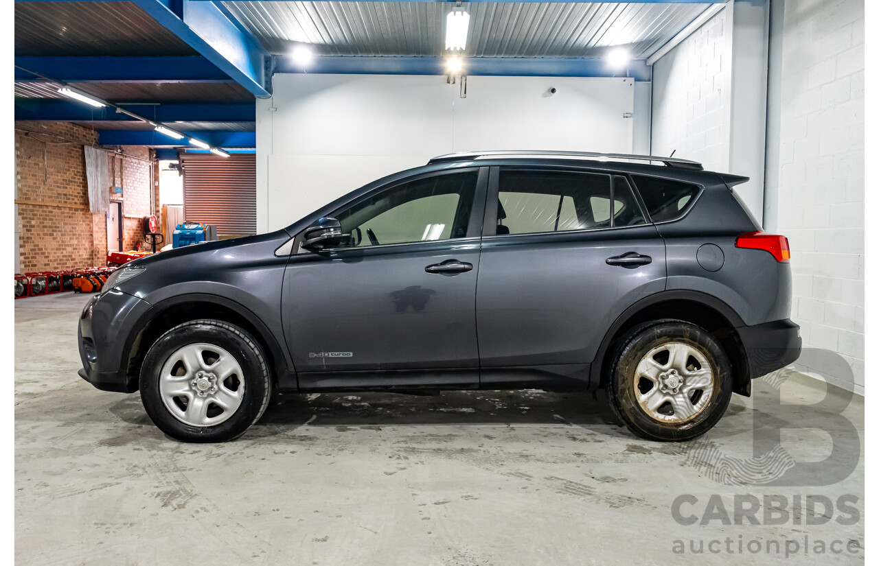 12/2014 Toyota Rav4 GX (4x4) ALA49R 4d Wagon Metallic Grey Turbo Diesel 2.2L