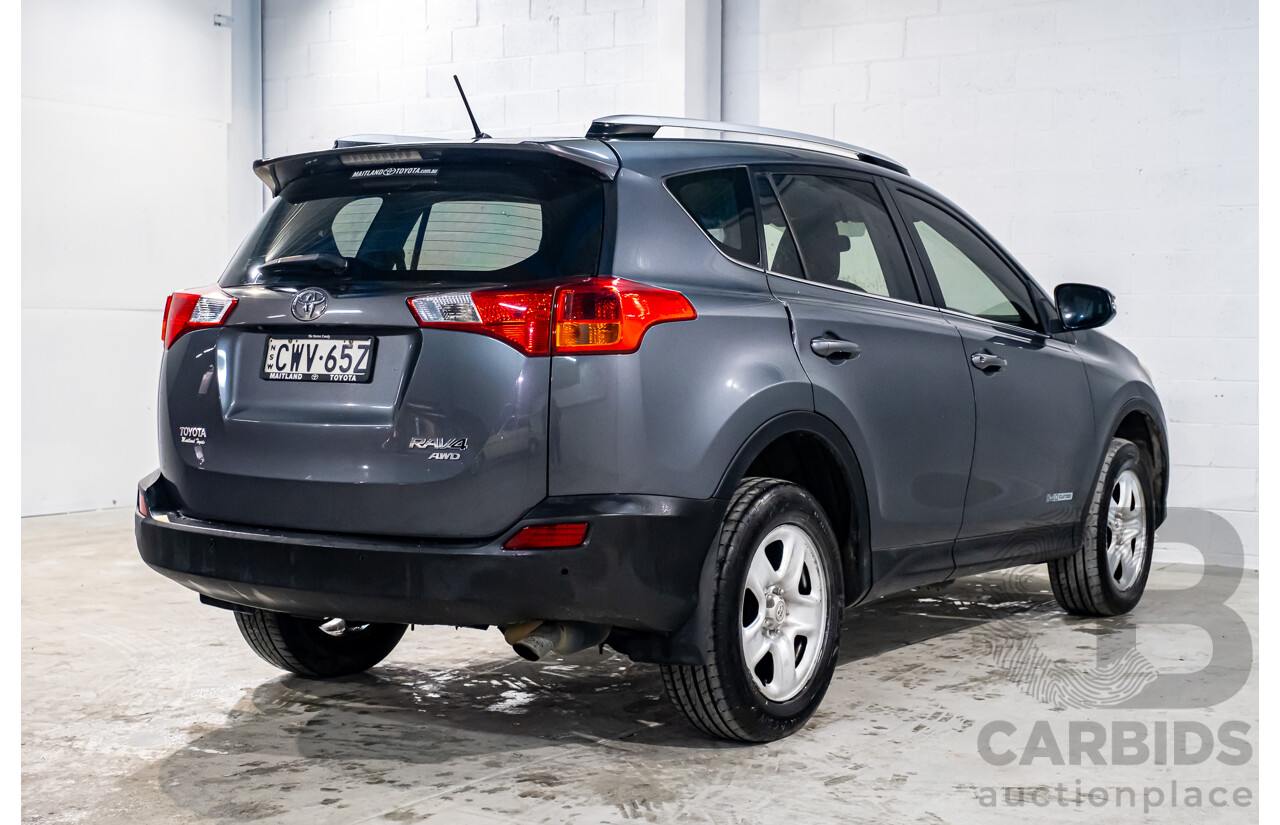 12/2014 Toyota Rav4 GX (4x4) ALA49R 4d Wagon Metallic Grey Turbo Diesel 2.2L