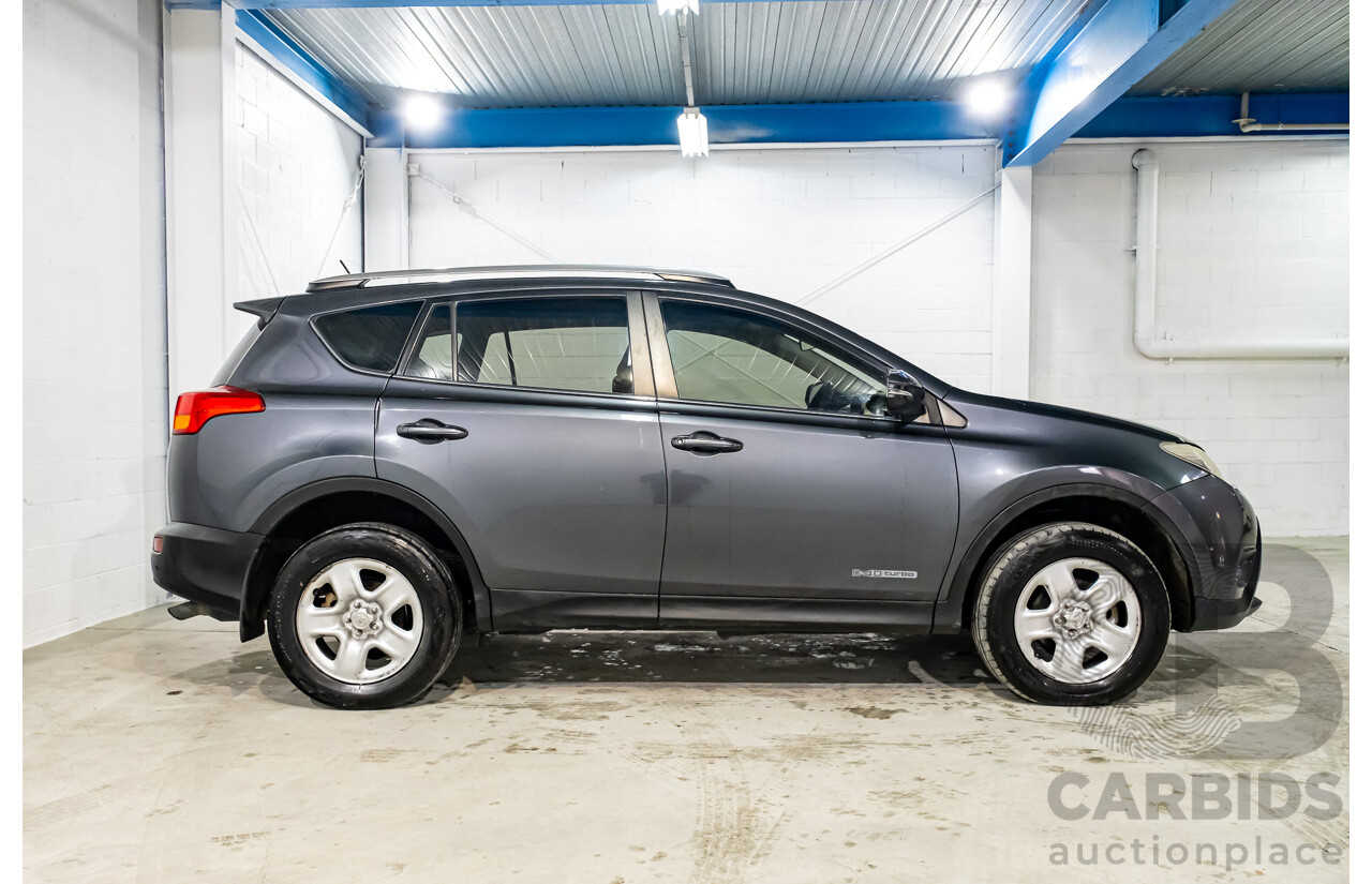 12/2014 Toyota Rav4 GX (4x4) ALA49R 4d Wagon Metallic Grey Turbo Diesel 2.2L