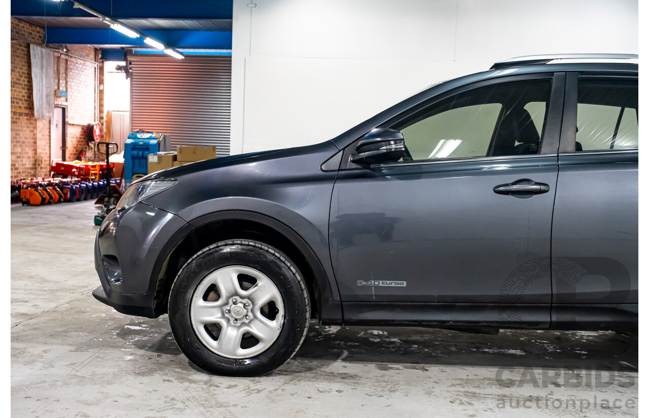 12/2014 Toyota Rav4 GX (4x4) ALA49R 4d Wagon Metallic Grey Turbo Diesel 2.2L