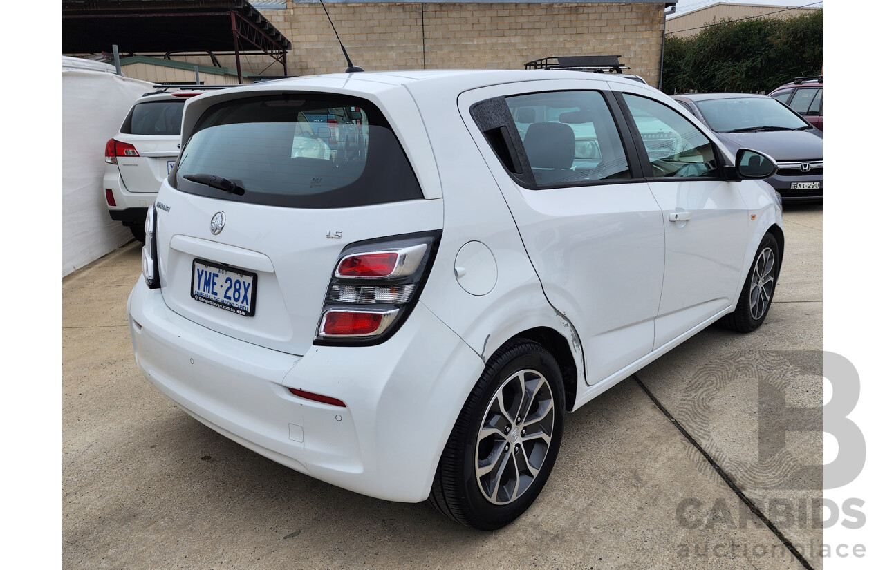 08/2017 Holden Barina LS FWD TM MY17 5D Hatchback White 1.6L