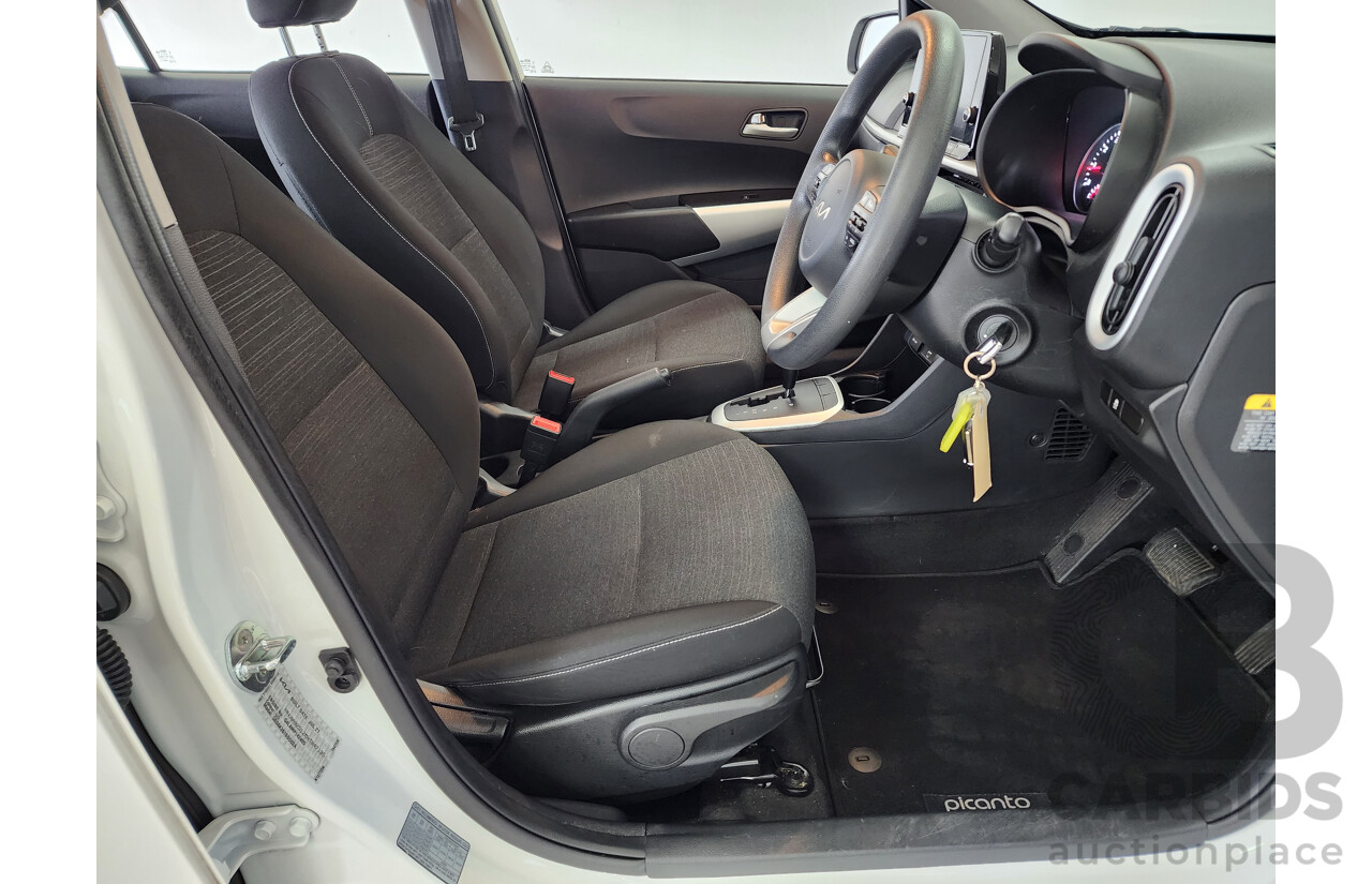 08/2021 Kia Picanto S (PE) FWD JA MY21 5D Hatchback White 1.2L