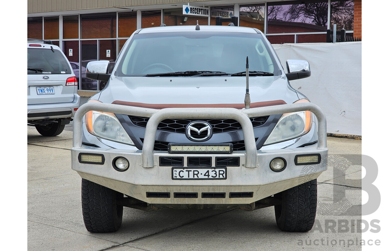 2/2014 Mazda Bt50 XTR (4x4) MY13 Dual Cab Utility Silver 3.2L