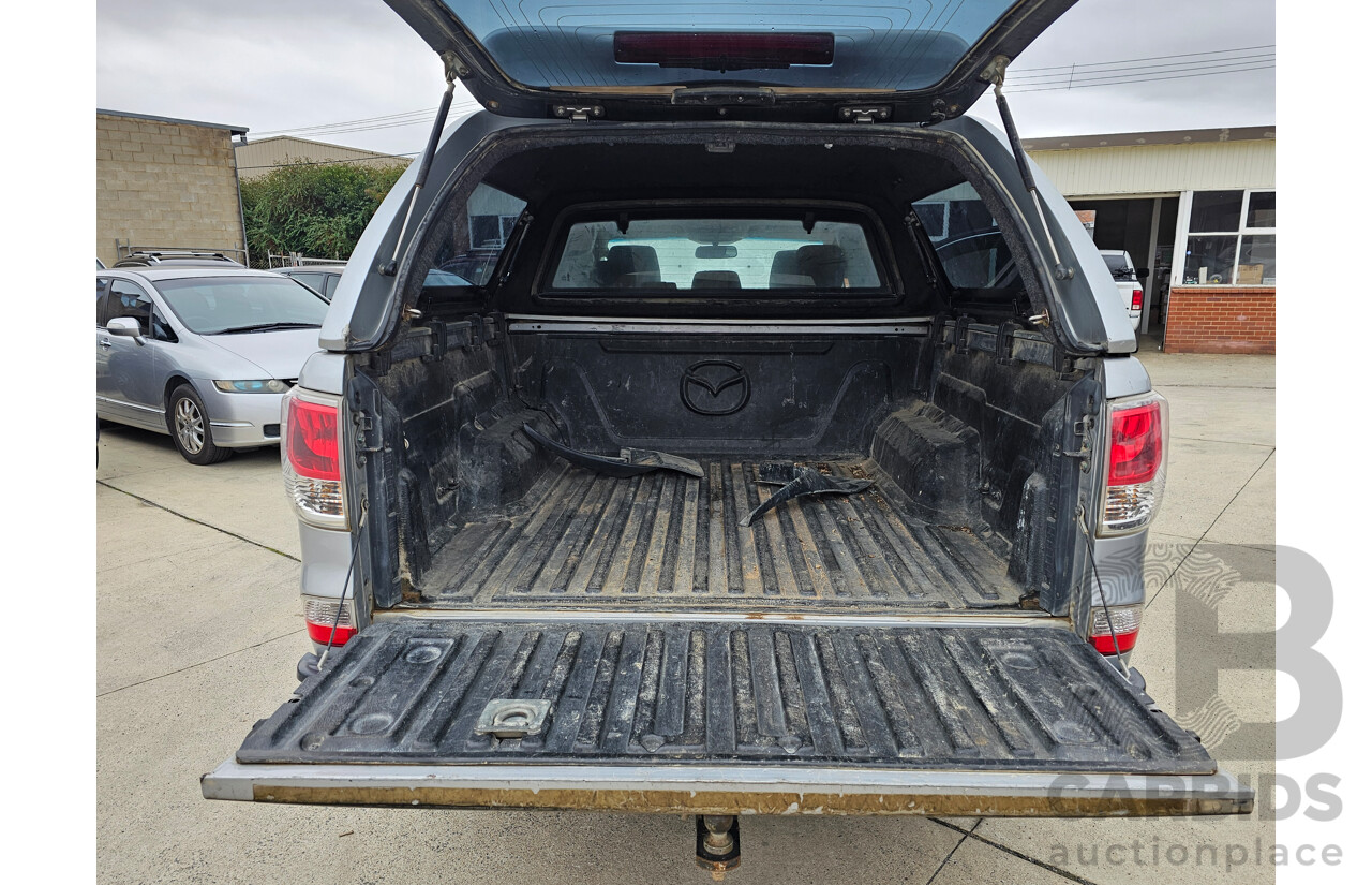 2/2014 Mazda Bt50 XTR (4x4) MY13 Dual Cab Utility Silver 3.2L