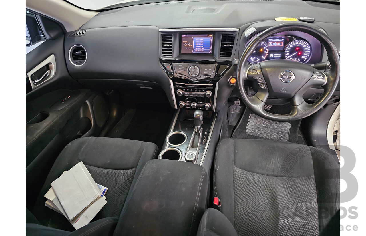 7/2014 Nissan Pathfinder ST (4x4) R52 4d Wagon White 3.5L