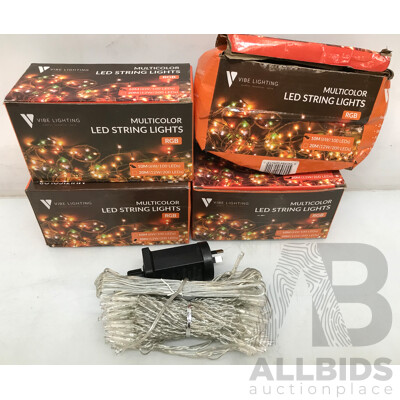 Vibe Lighting LED String Lights 10m and 20m - Lot of 4