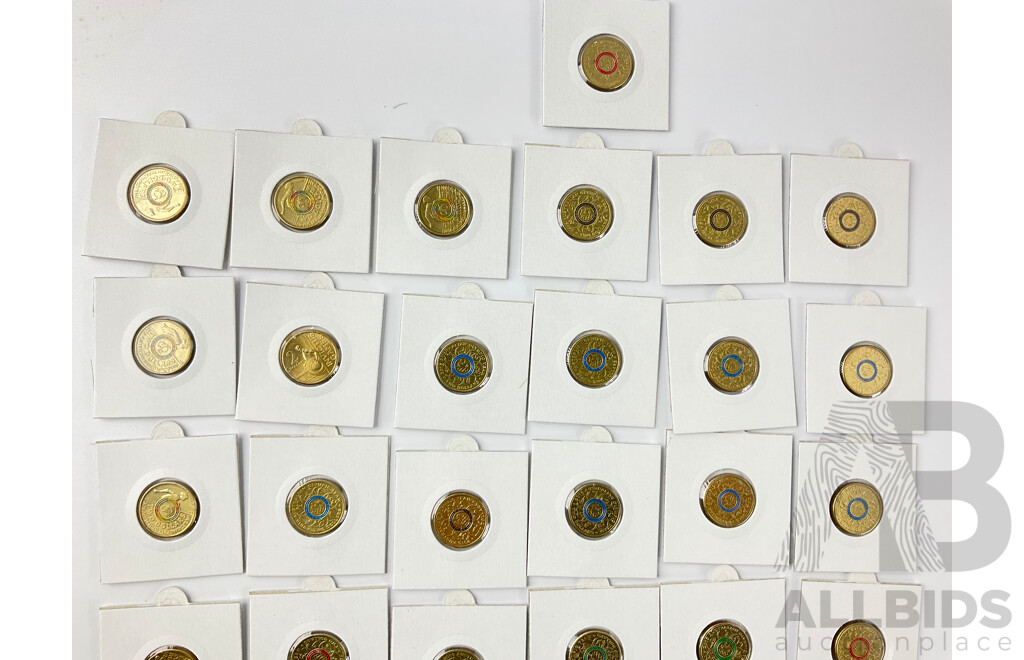 Collection of Australian Commemorative Two Dollar Coins Including 2016 Paralympics and Olympics, 2018 INVICTUS Games