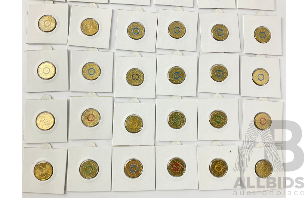 Collection of Australian Commemorative Two Dollar Coins Including 2016 Paralympics and Olympics, 2018 INVICTUS Games