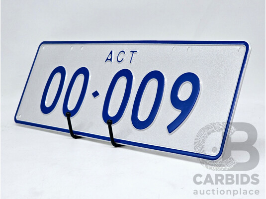 ACT 5 Character Motor Vehicle Number Plate - OO.009