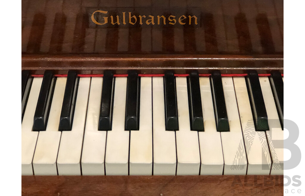 Vintage Gulbransen Registering Piano(Pianola) and 30 Music Rolls