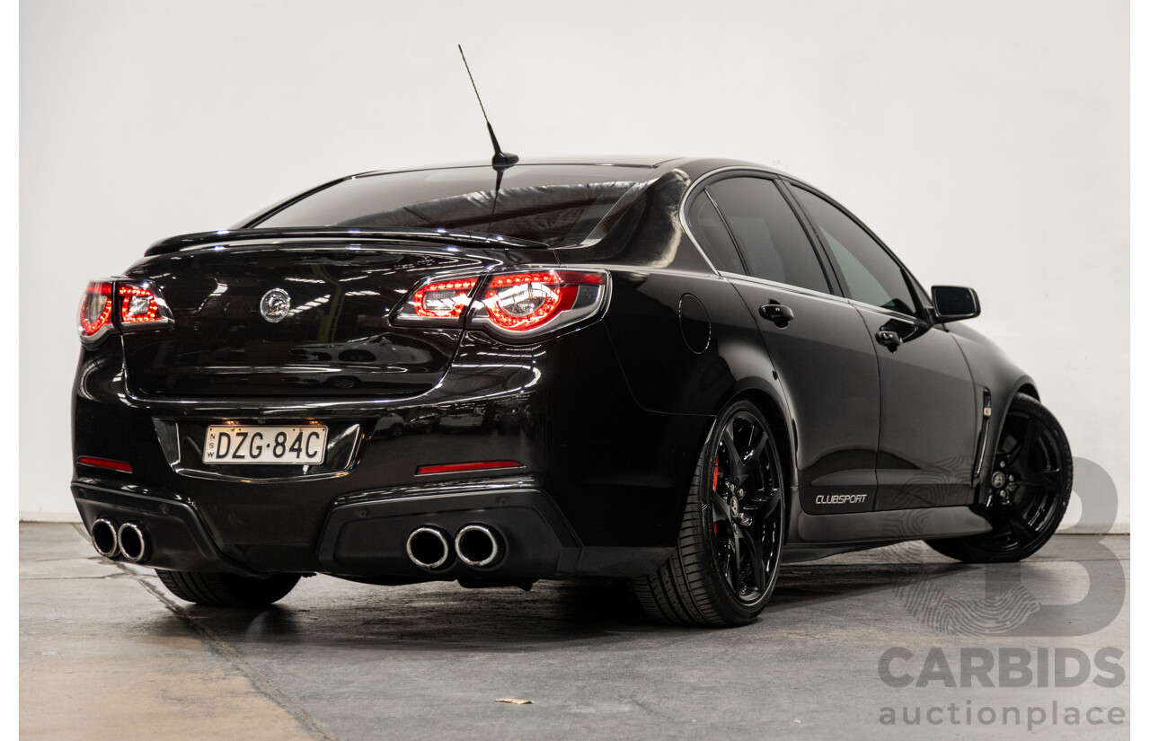 6/2013 Holden HSV Clubsport GEN F Build Number #48 4d Sedan Phantom Black V8 6.2L