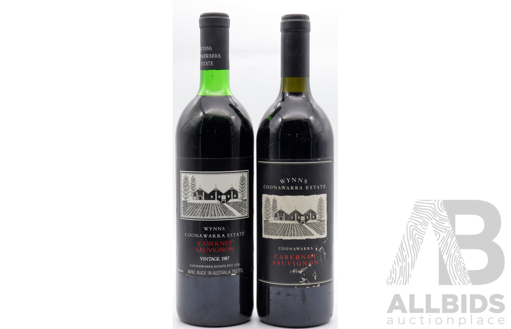 Wynns Coonawarra Estate Cabernet Saunignon Vintage 1987 & 1996 (2)