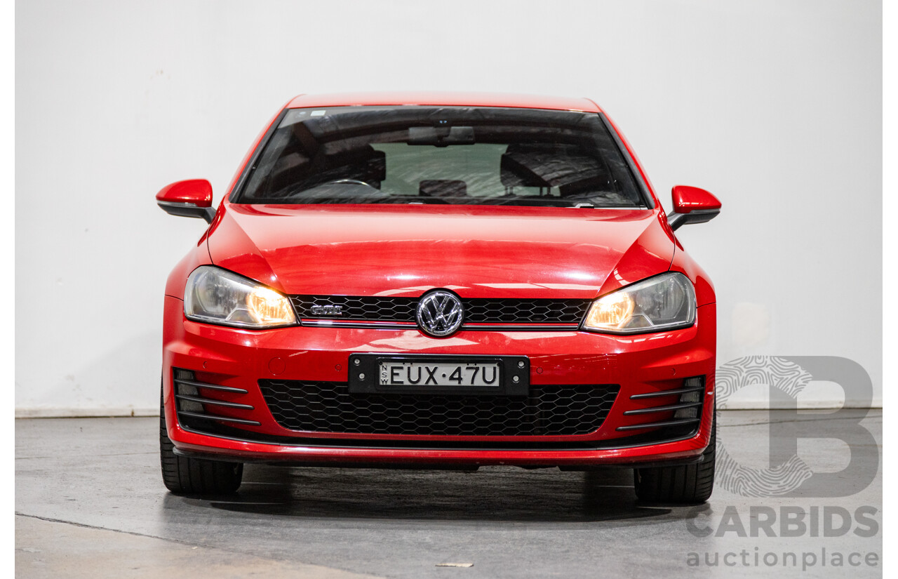 11/2013 Volkswagen Golf GTi AU MK7 MY14 5d Hatchback Tornado Red Turbo 2.0L