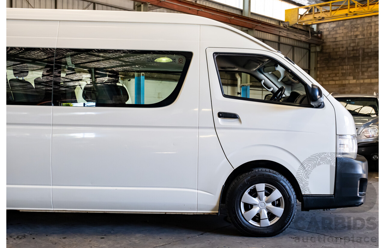 11/2011 Toyota Hiace Commuter KDH223R MY11 UPGRADE Bus White Turbo Diesel 3.0L - 14 Seater