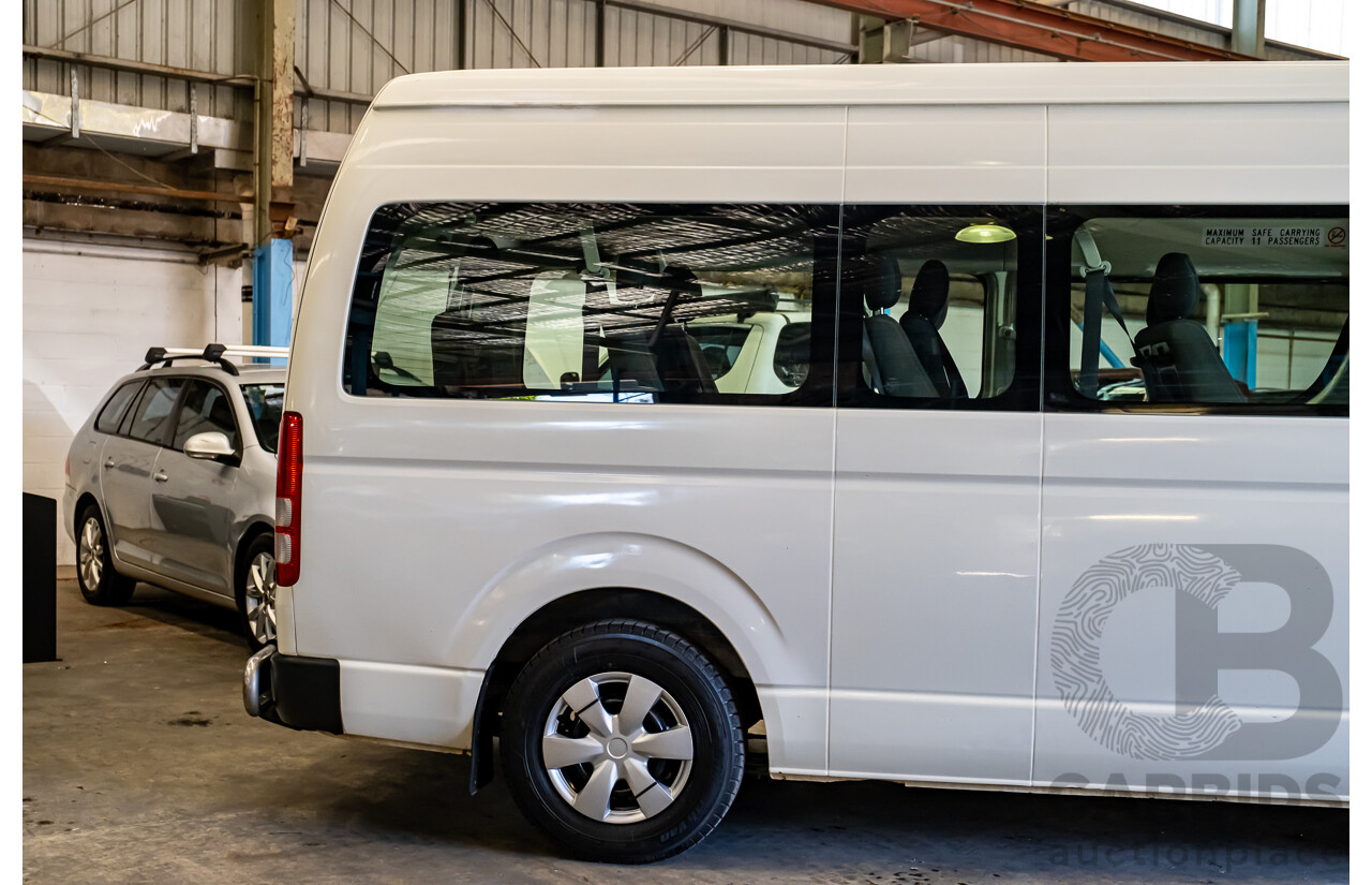 11/2011 Toyota Hiace Commuter KDH223R MY11 UPGRADE Bus White Turbo Diesel 3.0L - 14 Seater