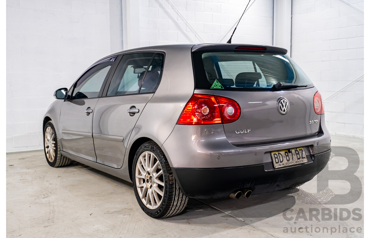 3/2008 Volkswagen Golf GT Sport TDI 1K MY08 UPGRADE 5d Hatchback Grey Turbo Diesel 2.0L