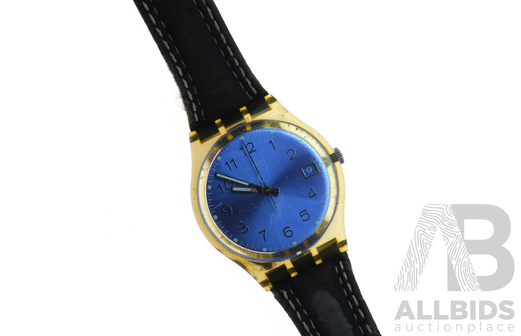 Swatch Watches (2) - Rare 1994 'Volupte'  Chrono Watch and Blue Coco