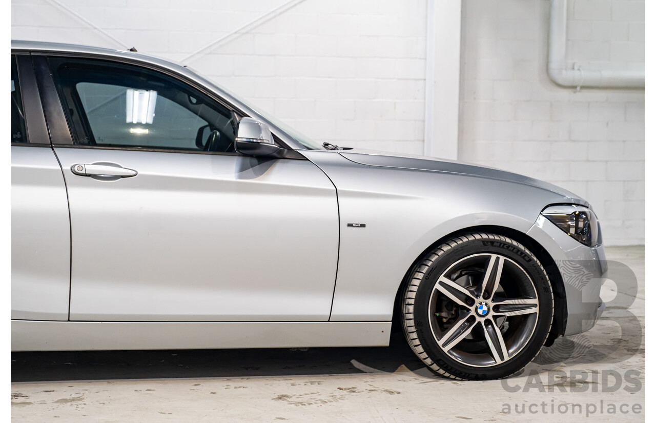 1/2012 BMW 118d Sportline F20 5d Hatchback Metallic Silver Turbo Diesel 2.0L