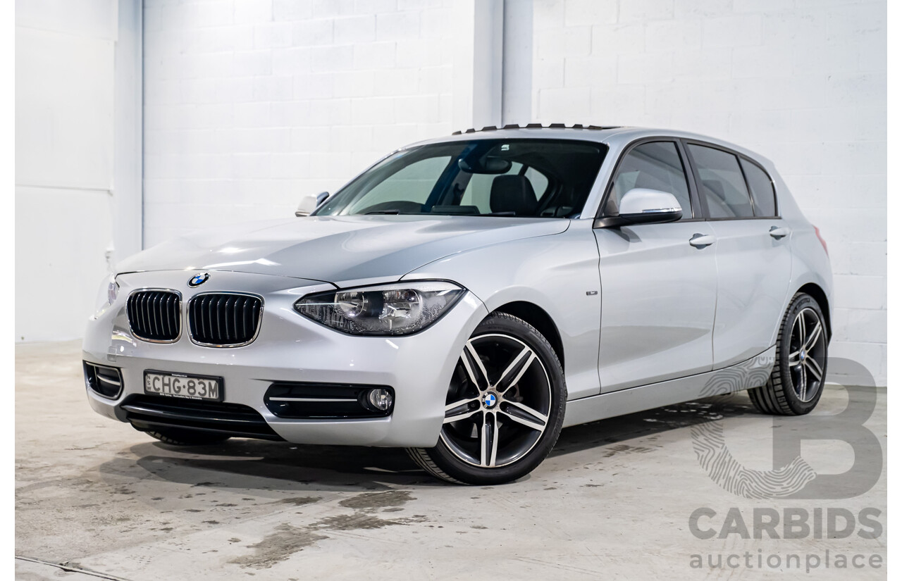 1/2012 BMW 118d Sportline F20 5d Hatchback Metallic Silver Turbo Diesel 2.0L