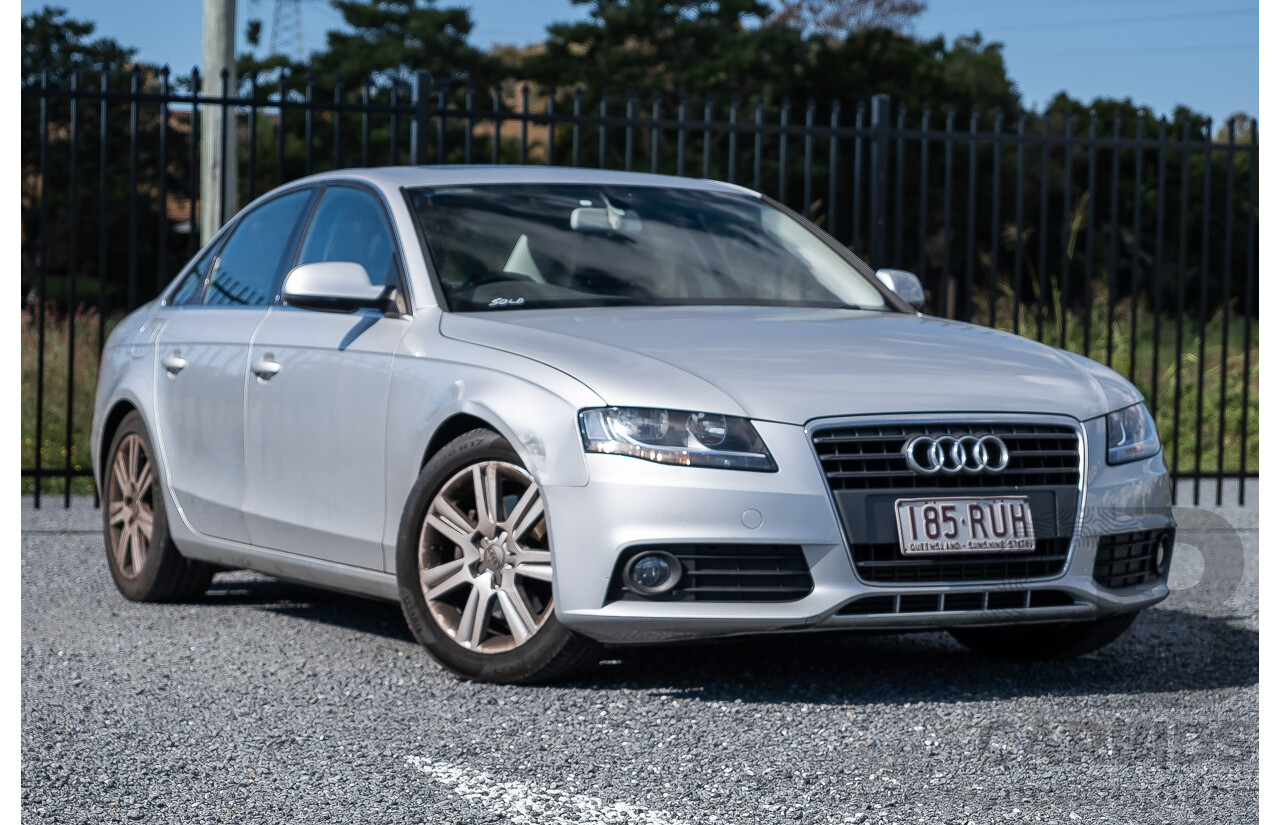 8/2011 Audi A4 2.0 TDi e B8 (8K) MY12 4d Sedan Silver Turbo Diesel 2.0L