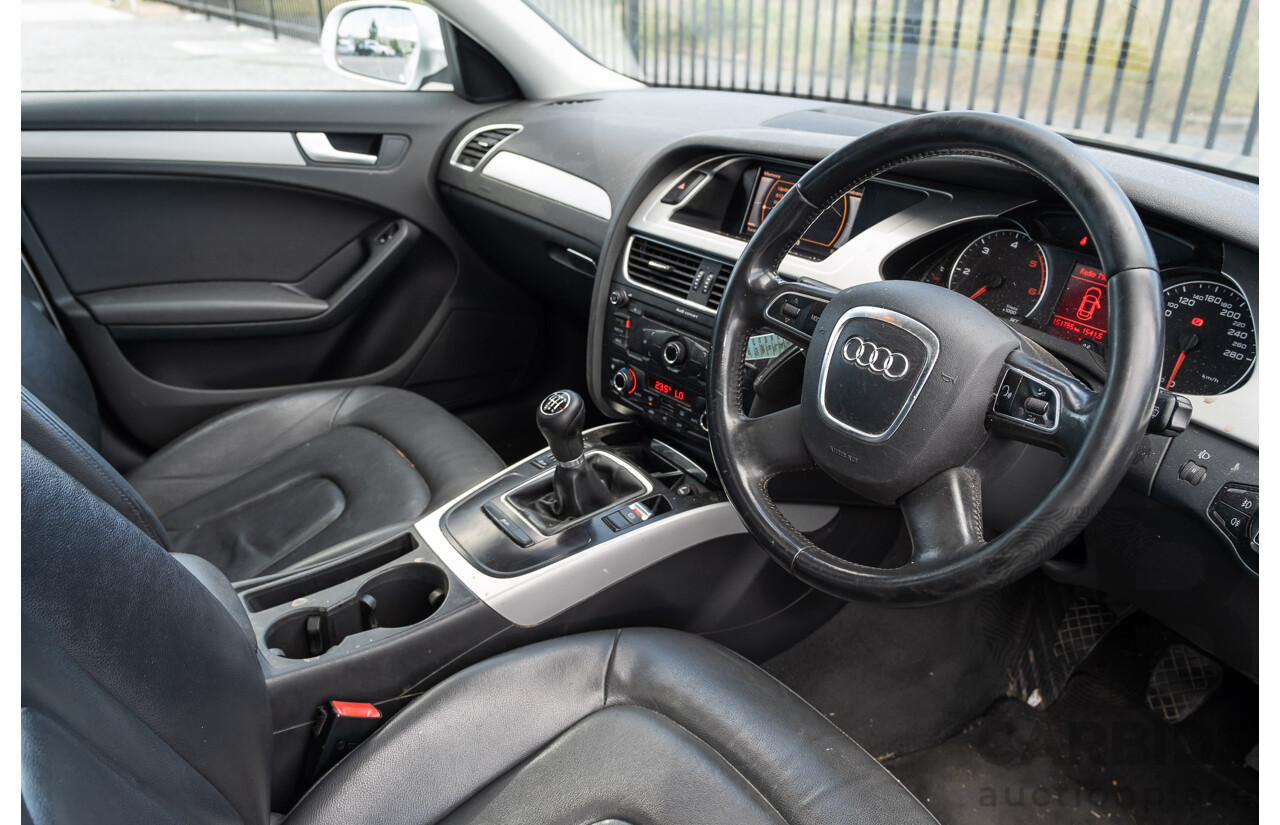 8/2011 Audi A4 2.0 TDi e B8 (8K) MY12 4d Sedan Silver Turbo Diesel 2.0L