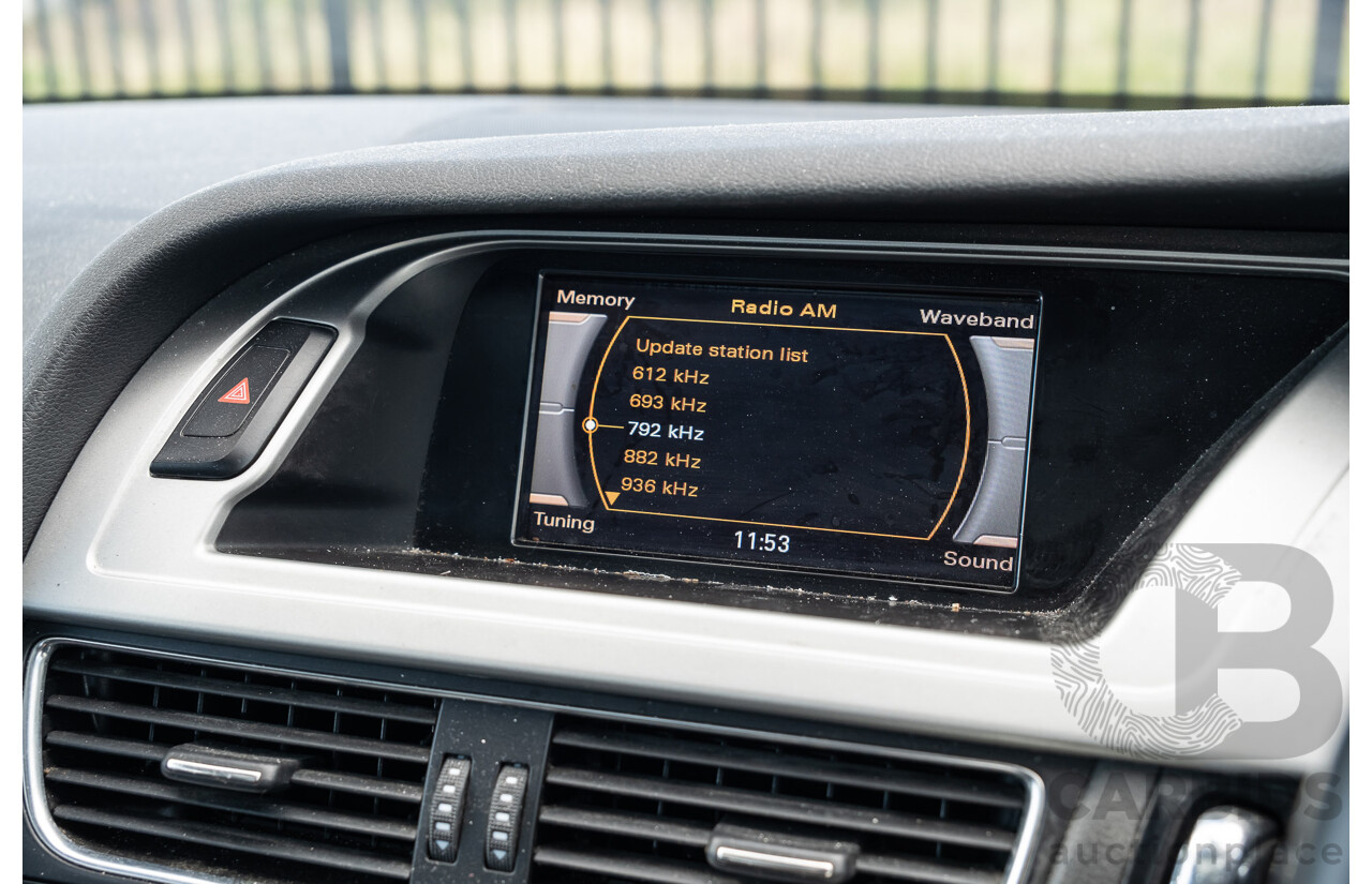 8/2011 Audi A4 2.0 TDi e B8 (8K) MY12 4d Sedan Silver Turbo Diesel 2.0L