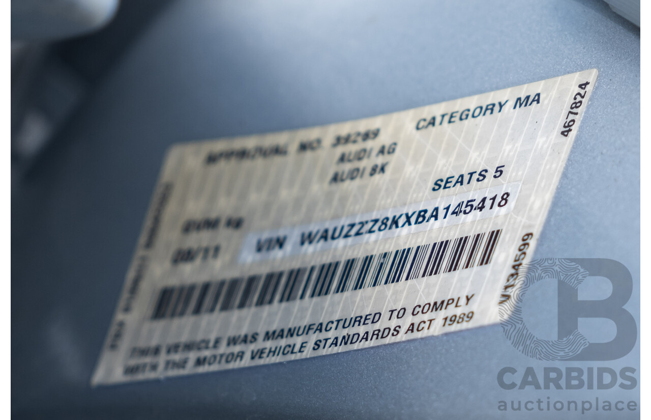 8/2011 Audi A4 2.0 TDi e B8 (8K) MY12 4d Sedan Silver Turbo Diesel 2.0L