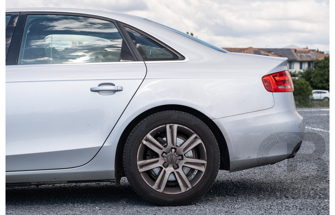 8/2011 Audi A4 2.0 TDi e B8 (8K) MY12 4d Sedan Silver Turbo Diesel 2.0L