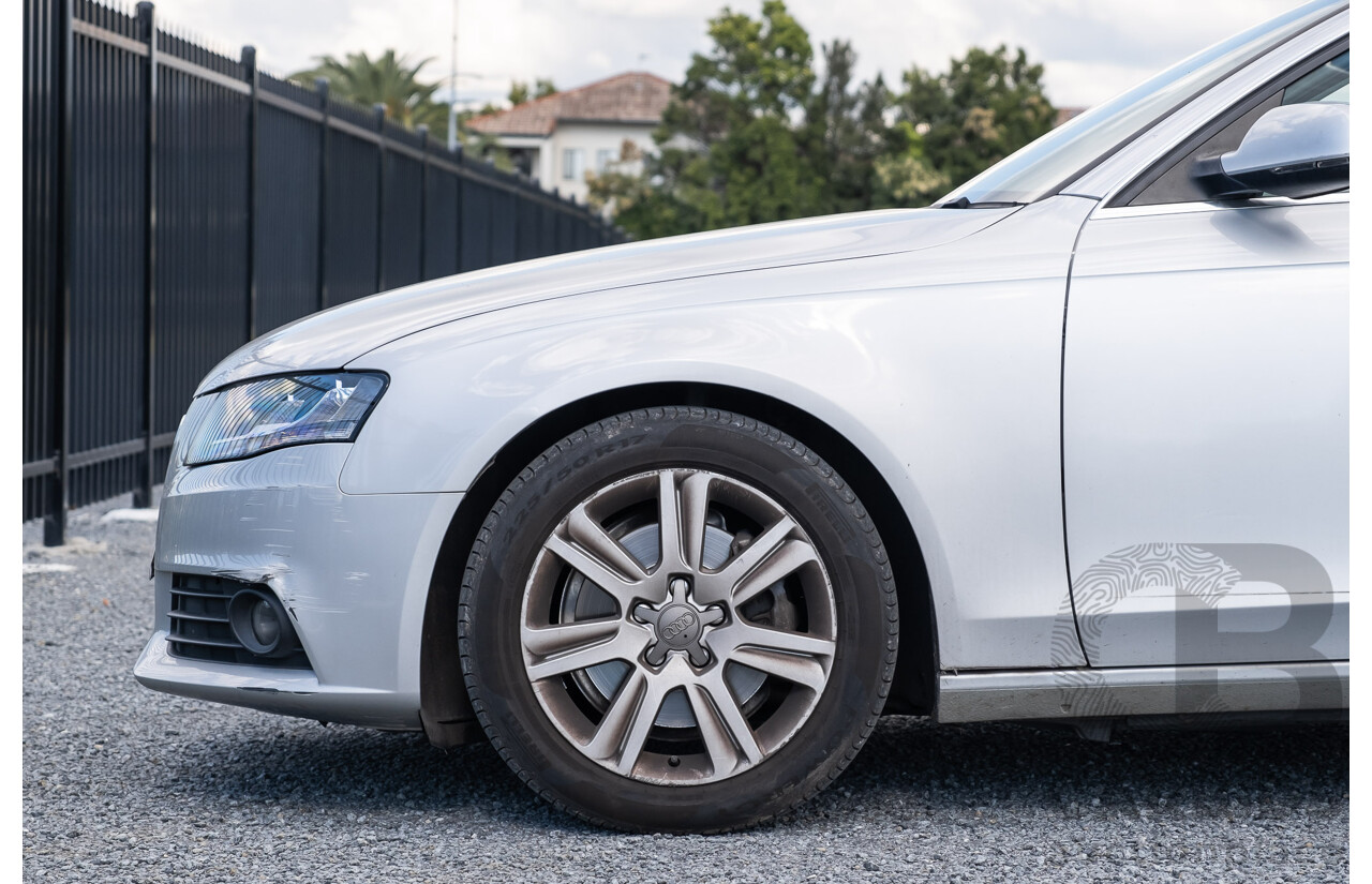 8/2011 Audi A4 2.0 TDi e B8 (8K) MY12 4d Sedan Silver Turbo Diesel 2.0L