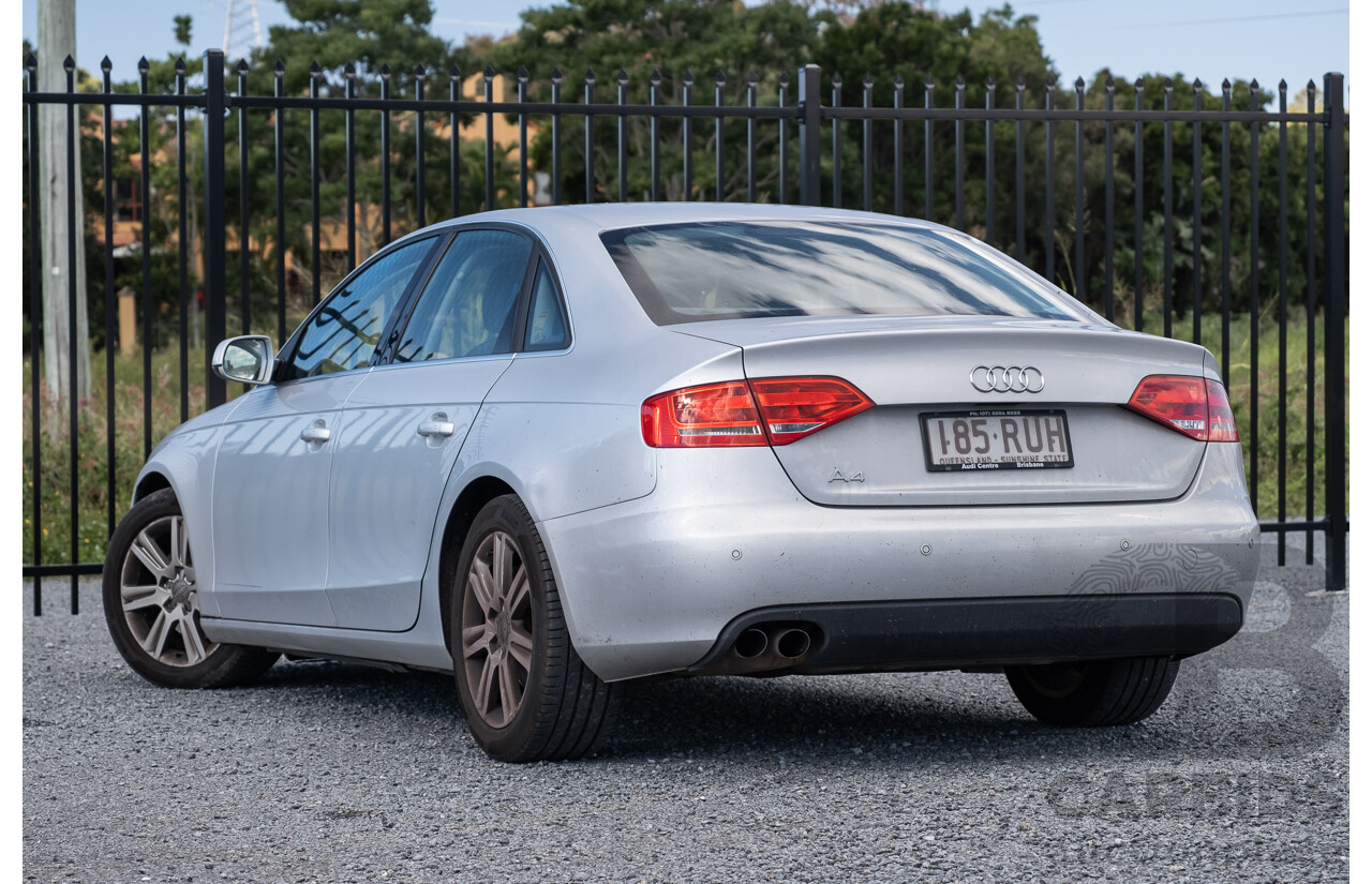 8/2011 Audi A4 2.0 TDi e B8 (8K) MY12 4d Sedan Silver Turbo Diesel 2.0L