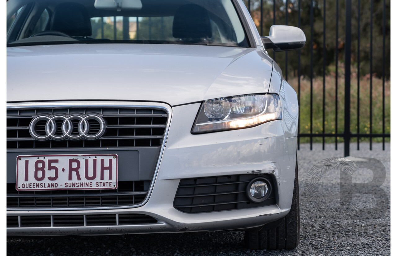8/2011 Audi A4 2.0 TDi e B8 (8K) MY12 4d Sedan Silver Turbo Diesel 2.0L