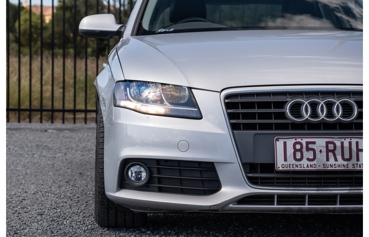 8/2011 Audi A4 2.0 TDi e B8 (8K) MY12 4d Sedan Silver Turbo Diesel 2.0L