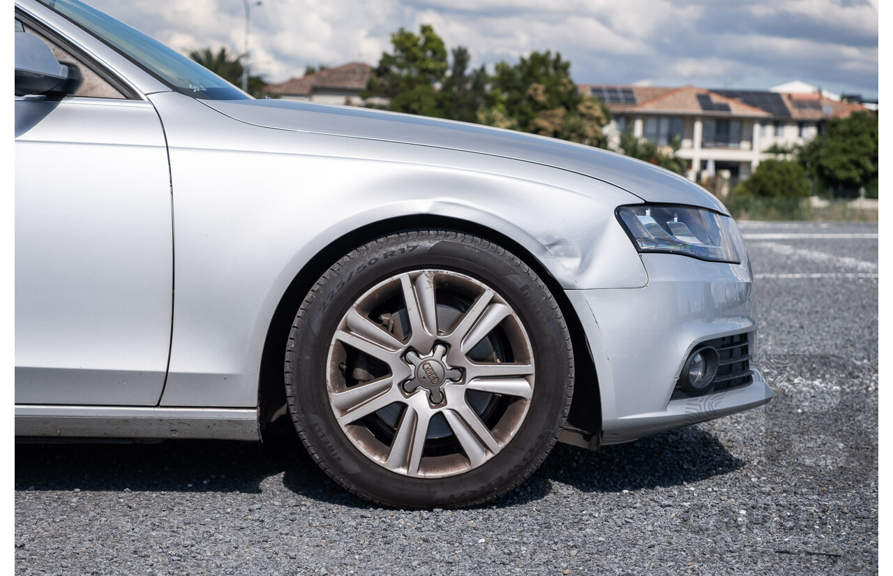 8/2011 Audi A4 2.0 TDi e B8 (8K) MY12 4d Sedan Silver Turbo Diesel 2.0L