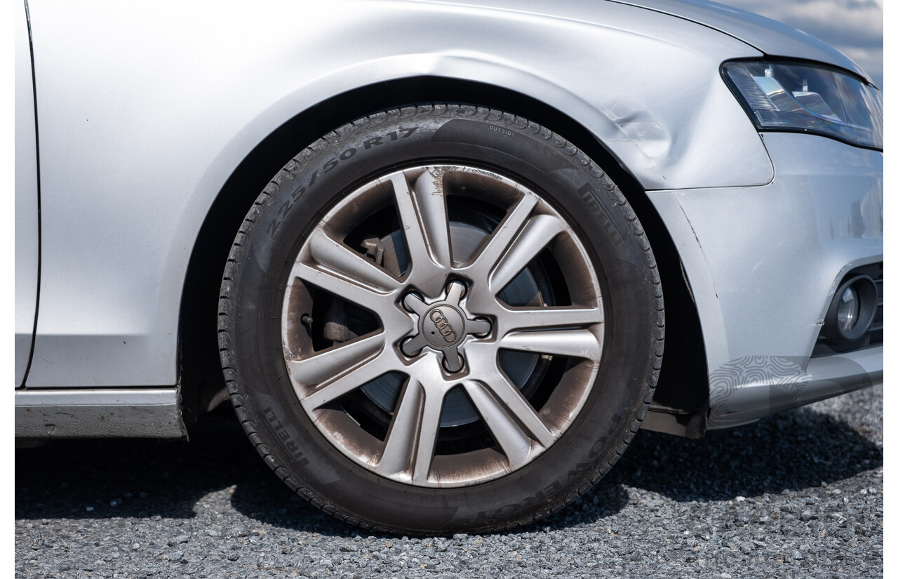 8/2011 Audi A4 2.0 TDi e B8 (8K) MY12 4d Sedan Silver Turbo Diesel 2.0L