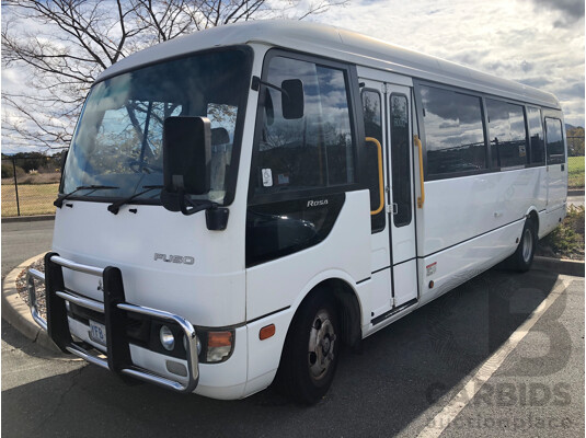 10/2007 Mitsubishi Rosa BE649 Turbo Diesel 3.9L 25 Seater Bus with Braun Vista Commercial Wheelchair Lift