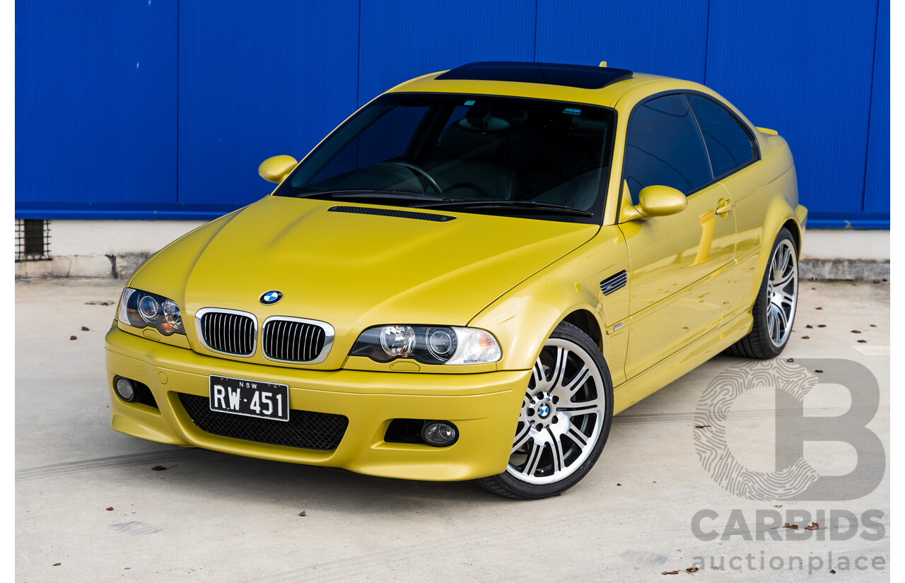 3/2003 BMW M3 E46 2d Coupe Pheonix Gold Metallic 3.2L