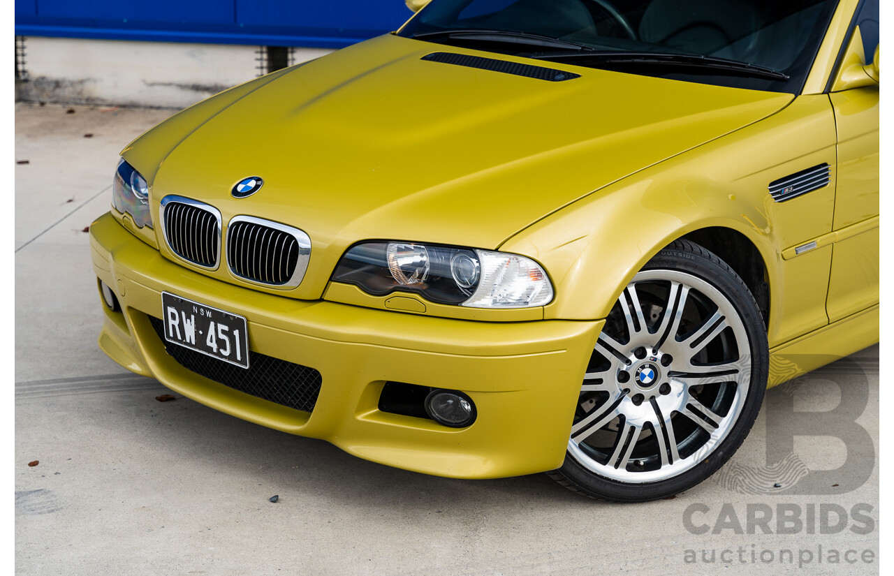 3/2003 BMW M3 E46 2d Coupe Pheonix Gold Metallic 3.2L