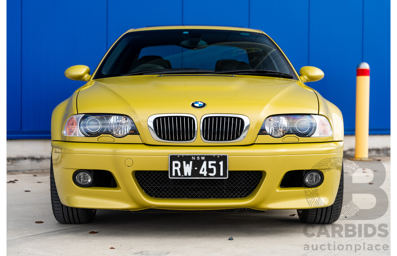 3/2003 BMW M3 E46 2d Coupe Pheonix Gold Metallic 3.2L