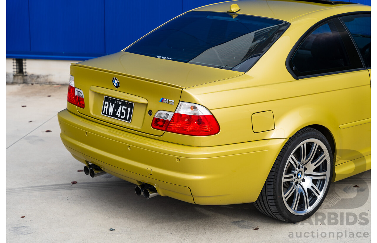 3/2003 BMW M3 E46 2d Coupe Pheonix Gold Metallic 3.2L