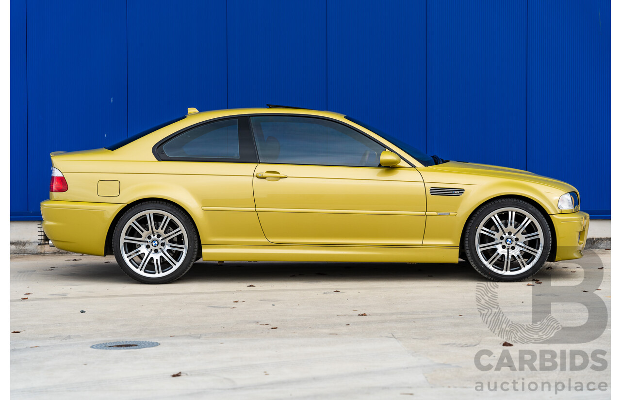 3/2003 BMW M3 E46 2d Coupe Pheonix Gold Metallic 3.2L