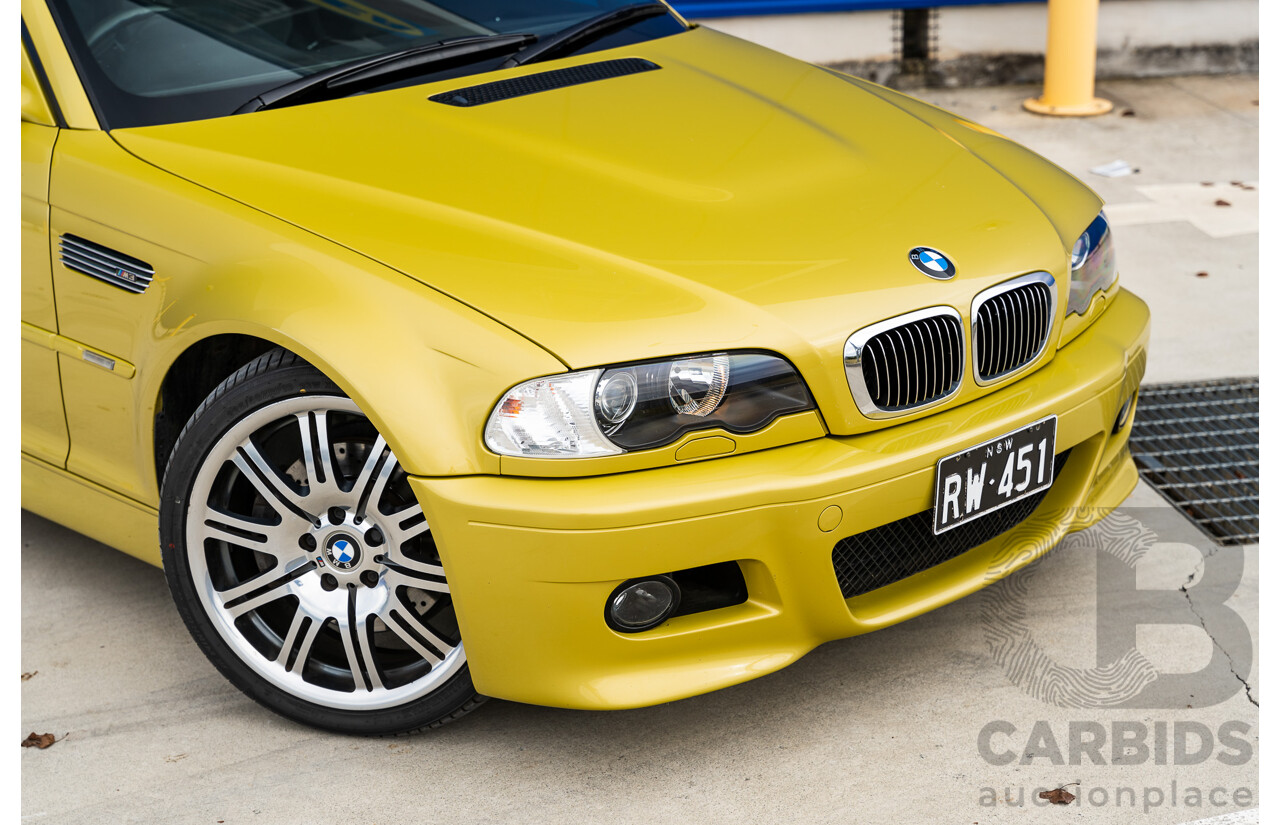 3/2003 BMW M3 E46 2d Coupe Pheonix Gold Metallic 3.2L