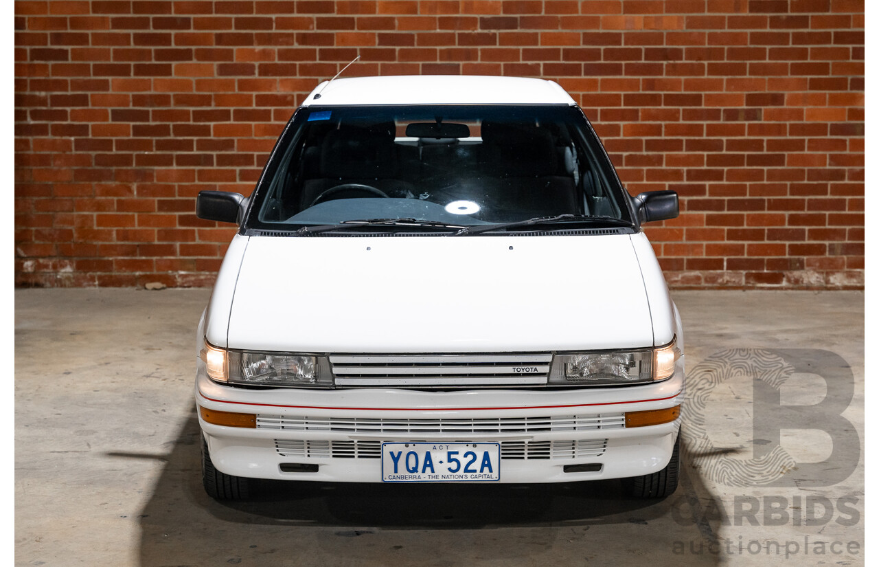 10/1990 Toyota Corolla SX SECA AE93 5d Liftback White 4A-GE 1.6L