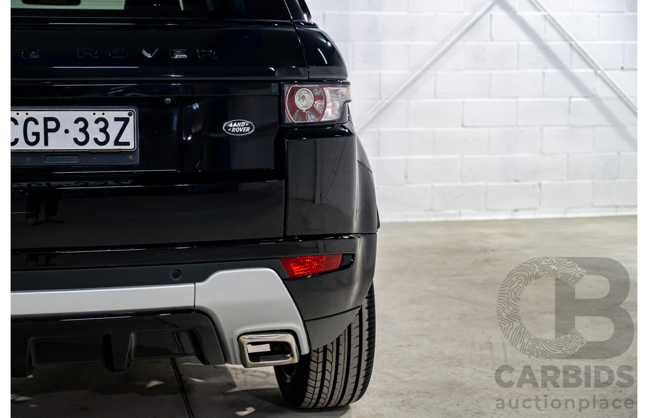 4/2012 Land Rover Range Rover Evoque SD4 Dynamic (AWD) LV 4d Wagon Santorini Black Turbo Diesel 2.2L